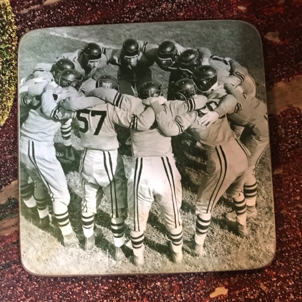 ▪️VINTAGE Pottery Barn Football Coasters - Picture 5 of 7